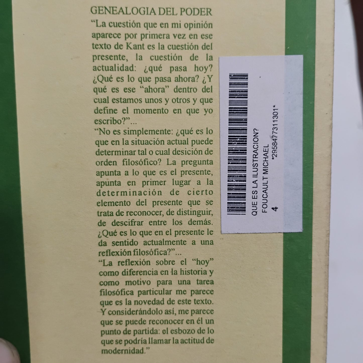 ¿QUÉ ES LA ILUSTRACIÓN? - Michel Foucault