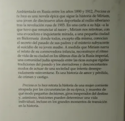 Preciosa es tu boca - Nancy Richler