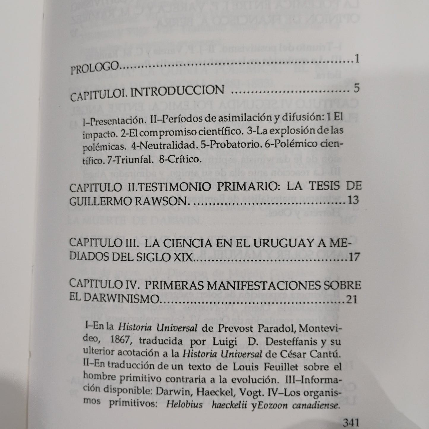 Un siglo de darwinismo. Un ensayo sobre la historia del pensamiento biológico en el Uruguay