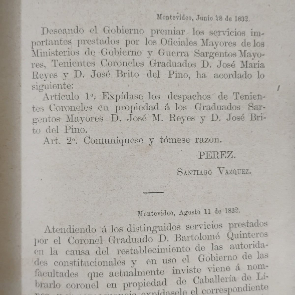 RECOPILACIÓN DE DECRETOS MILITARES (1828–1889) Tomo I - Coronel de Artillería Pedro de León (Compilador)
