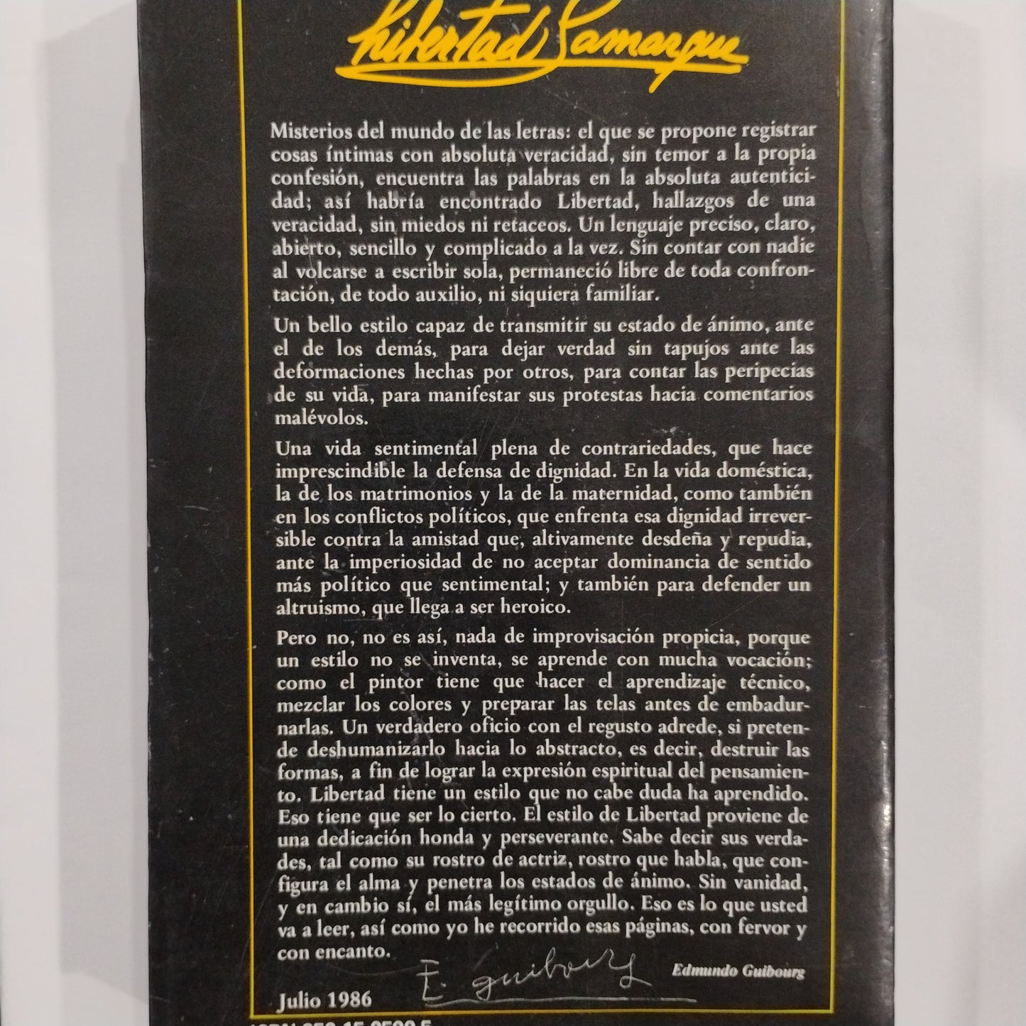 Libertad Lamarque. Autobiografía