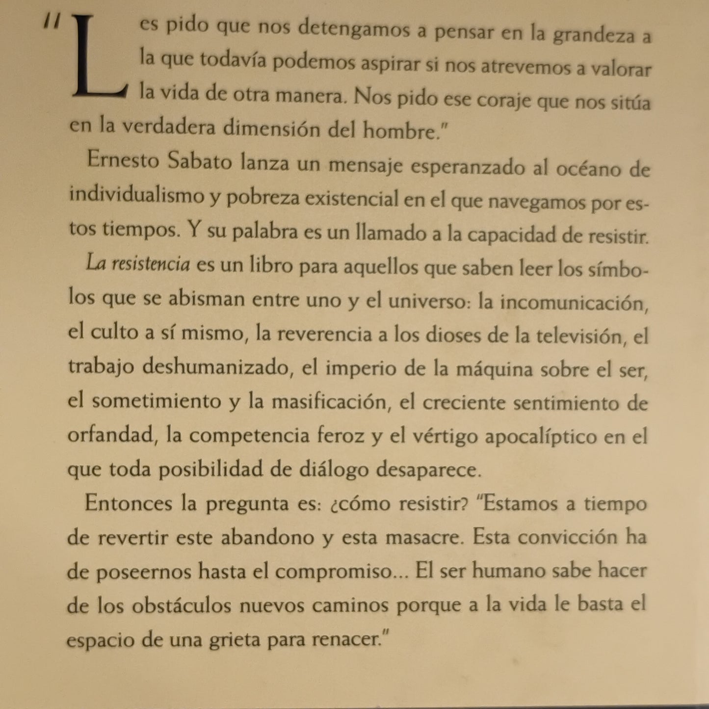 La resistencia - Ernesto Sabato