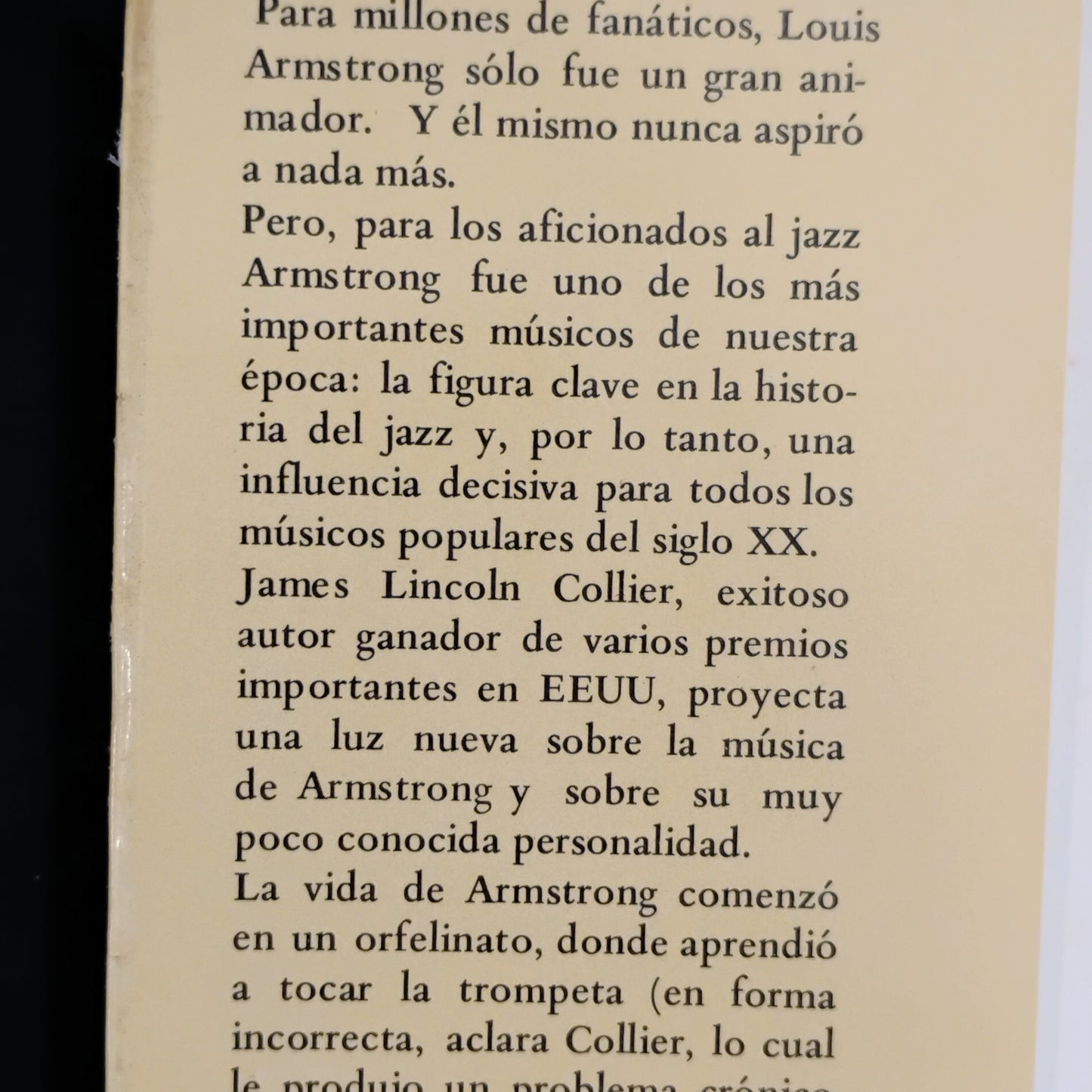 Louis Armstrong - James Lincoln Collier