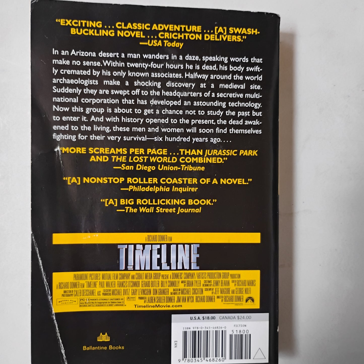 TIMELINE - Michael Crichton