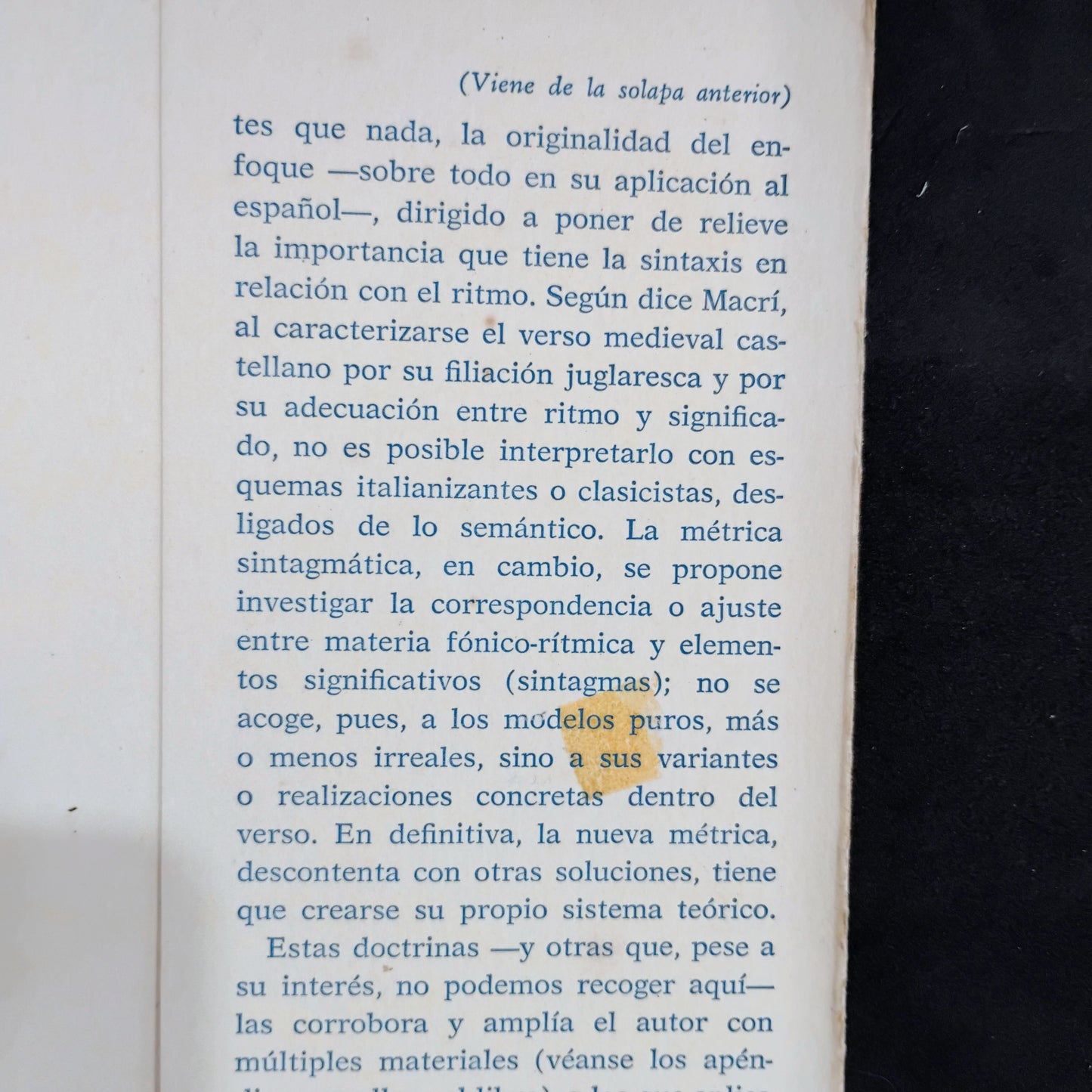 Ensayo de métrica sintagmàtica - Orestes Macri