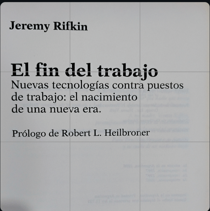 El fin del trabajo - Jeremy Rifkin