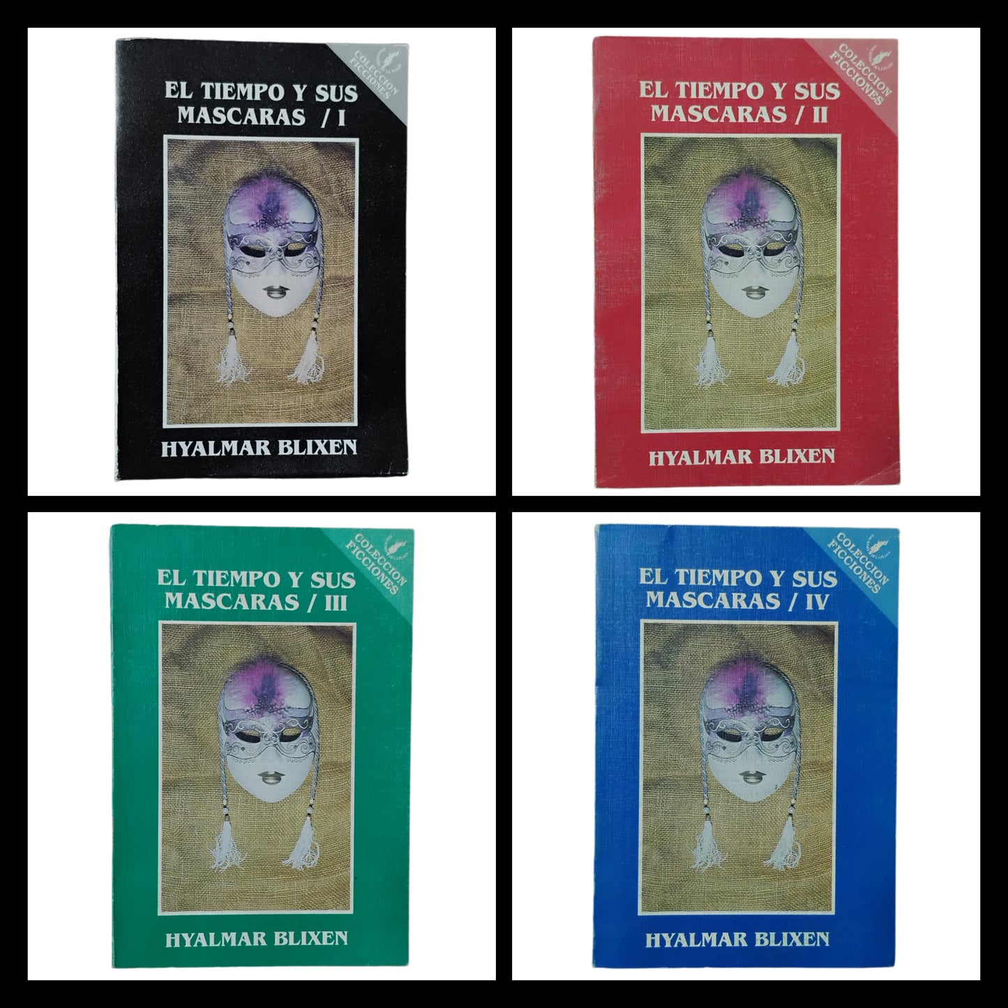 El TIEMPO Y SUS MÁSCARAS (cuatro volúmenes) - Hyalmar Blixen