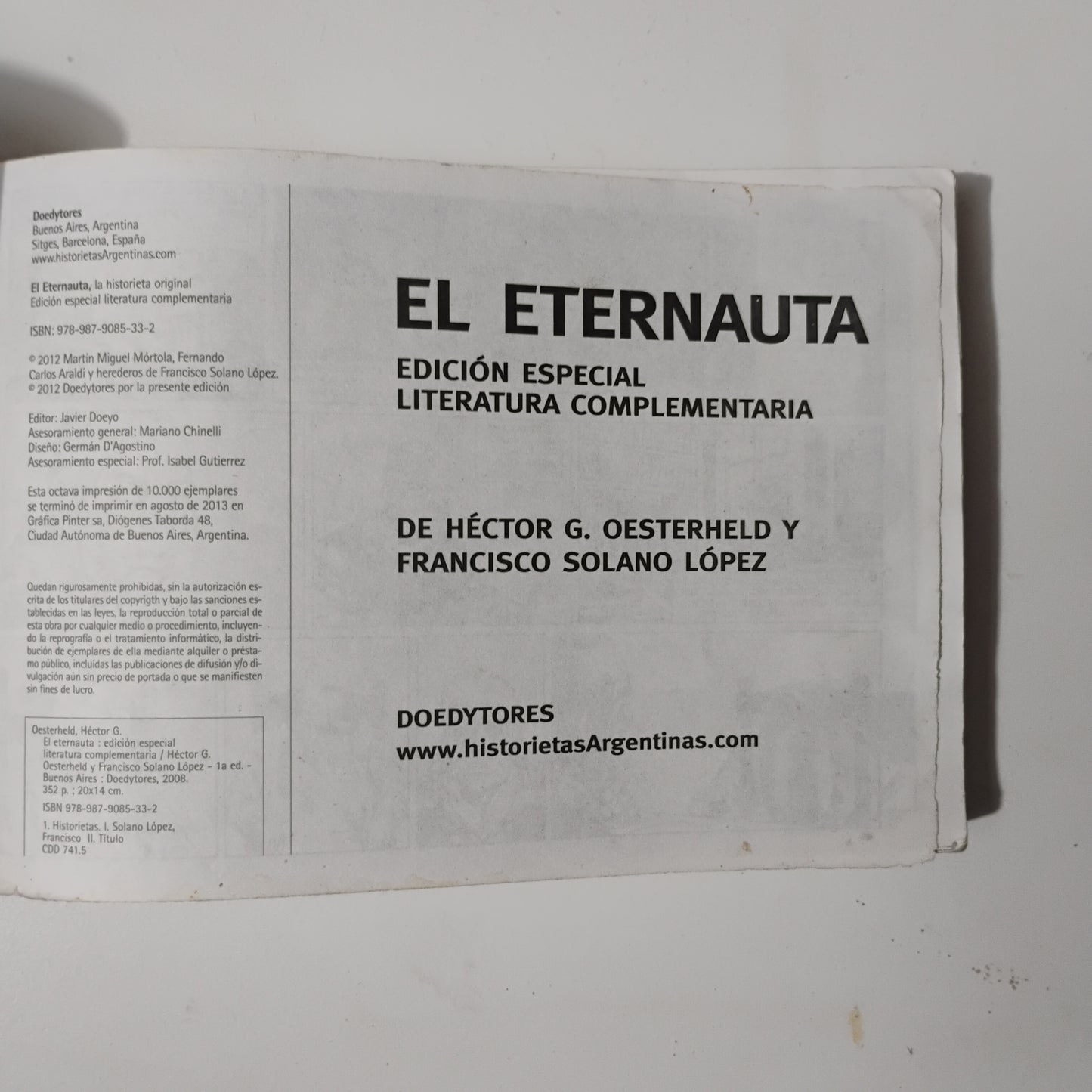 El Eternauta - Héctor G. Oesterheld, Francisco Solano López