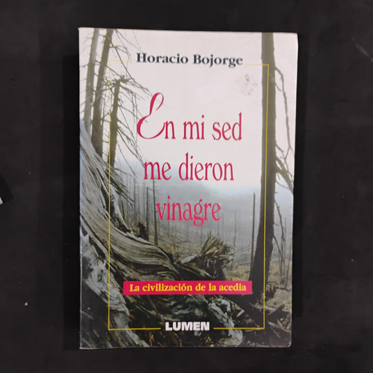 En mi sed me dieron vinagre. La civilización de la acedia - Horacio Bojorge