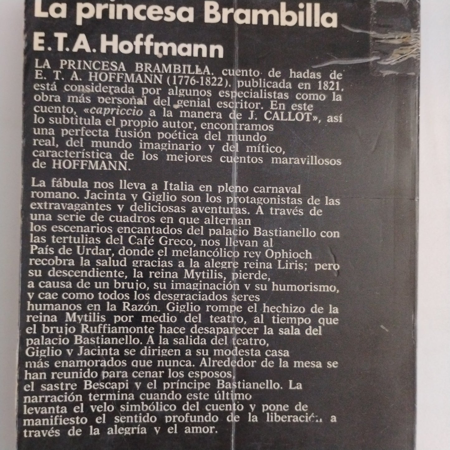 La Princesa Brambilla - E.T.A Hoffmann