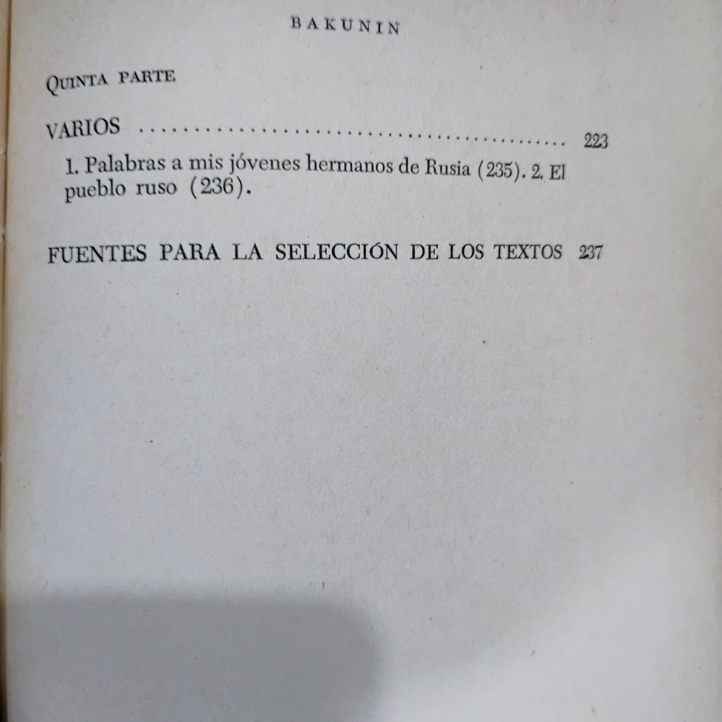 La Libertad, obras escogidas de Bakunin