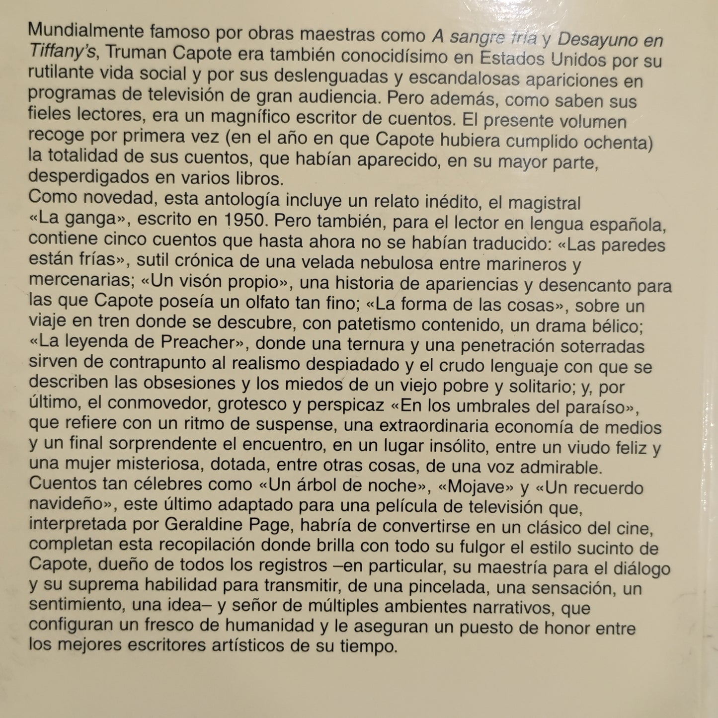 Cuentos completos - Truman Capote